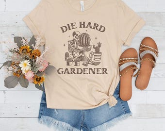 Funny Sarcastic Gardener Shirt, Vintage Gardening Plant Lady Shirt,Gardening Gift, Garden Girl Shirt, Plant Mom Shirt, Skeleton Gardener Mom
