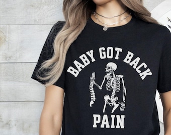 Shirt grappige rugpijn problemen, scoliosebewustzijn, osteoporose, artrose, fibromyalgie chronische pijn chronische ziekte, wervelkolomoperatie