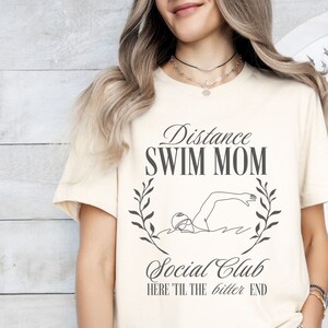 Distance Swim Mom Life, Swim Mom Shirt, Social Club for Distance Swim, Gift for Swim Team Moms, Heat Lane Swimming Vibes Shirts