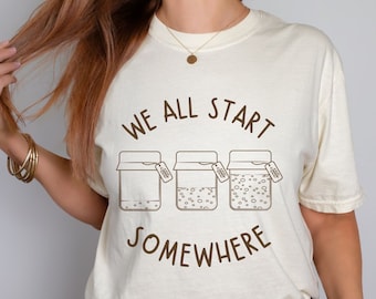 Sauerteig Starter Brot Backen Shirt, Mama Hausmacher Shirt Komfort Farben, Sauerteig Bäcker Shirt Backen ästhetisches Gehöft Sauerteig Shirt