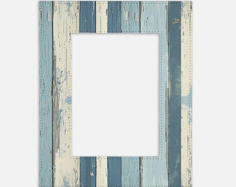 Distressed Beach Board Picture Frame | Coastal 5x7 Photo Display