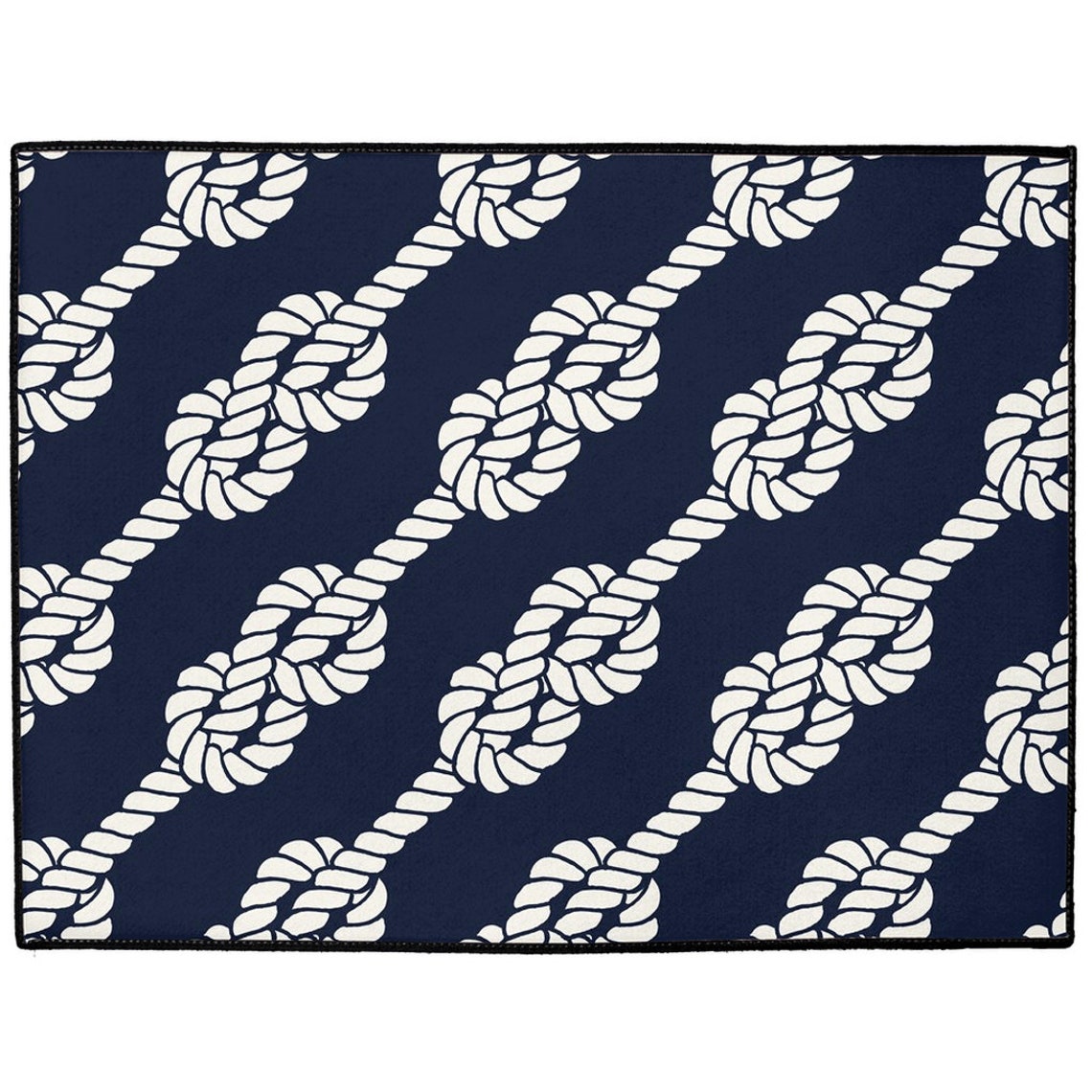 Nautical Floor Mat Indoor & Outdoor Floor Mat Navy Floor Etsy