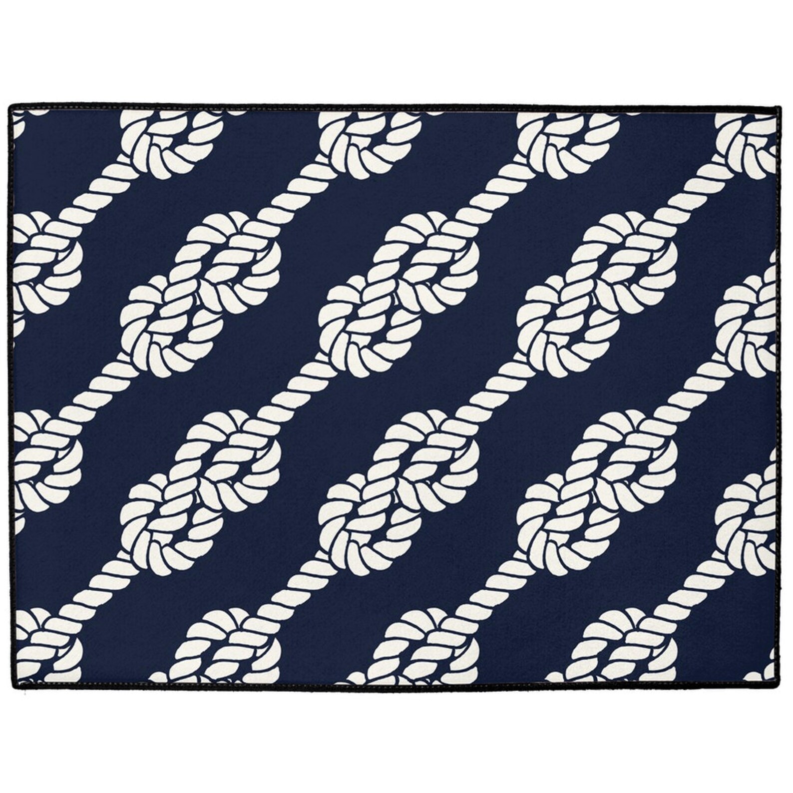 Nautical Floor Mat Indoor & Outdoor Floor Mat Navy Floor Etsy