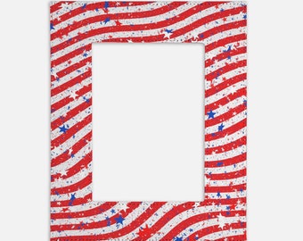 Patriotic Picture Frame | Americana Decor, 5x7 Photo Display
