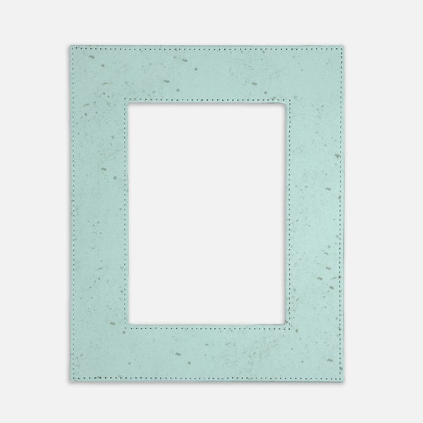 Aqua Blue Picture Frame | Aqua Photo Frame | Speckled Robins Egg Blue Frame | Memory Size 8X10 Holds 5X7 Photo | Easter Frame | Beach Frame