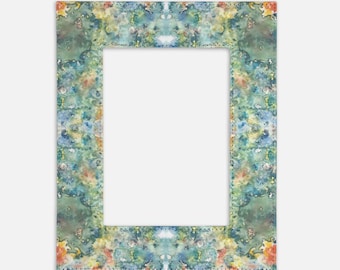 Tie Dye Picture Frame | Boho Decor, 5x7 Photo, 8x10 Frame