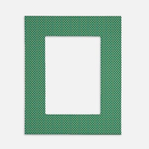 Green Polka Dot Picture Frame | Photo Frame - Green Polka Dots | Christmas Frame | Memory Size 8X10 Holds 5X7 Photo | Holiday Gift