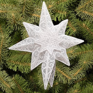 Christmas star tree topper