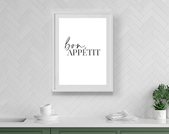 Bon Appetit | Home Decor, Kitchen Prints, Kitchen, Kitchen Wall Art, Kitchen Print, Kitchen Decor, Prints For Kitchen