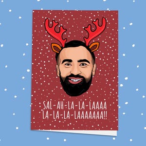 Mo Salah Weihnachtskarte! Fußball-Weihnachtskarte, Fussball-Weihnachtskarte, Fussball-Weihnachtskarte, Fussball-Weihnachtskarte, Fussball-Fan