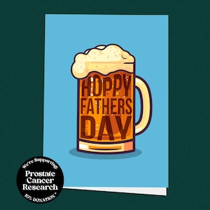 Hoppige Vaderdag, biervader, bierliefhebber, IPA-vader, bierkaart, kaart voor papa, kaart voor hem, uniek, Vaderdag