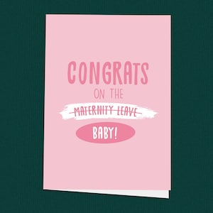 ¡Felicidades por la baja por maternidad! Tarjeta para mamá primeriza, tarjeta para bebé recién nacido, bienvenida al mundo, niña, niño, tarjeta tierna para bebé, sentimental, divertida