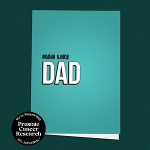 Mann wie Papa! Vatertagskarte, Unikat, UK Urban Karte, Karte für Papa, Karte für Ihn
