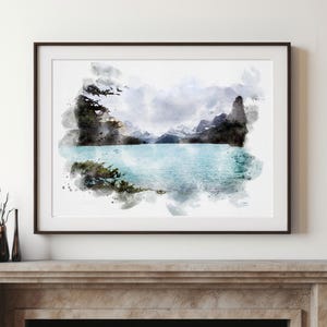 Watercolour Painting From Photo, Custom Watercolour Landscape Art, Personalised Landscape Painting Watercolour Washed