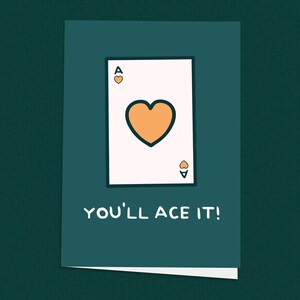 Vous réussirez ! Carte porte-bonheur, Aide, Moderne, Joueur de poker, Cartes à jouer, As de coeur, Réfléchi, Jolies cartes, Cartes de voeux