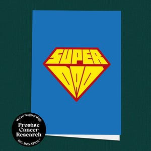 Superdad Vatertagskarte, Heldenkarte, Superdad, Karte für Papa, Karten für Ihn, Unikat, Grußkarte