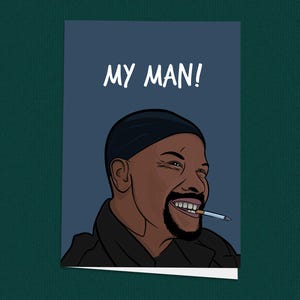 Carte de voeux drôle, carte meme My Man, plaisanteries de collègue, appréciation d'un ami, super félicitations, carte d'anniversaire pour lui