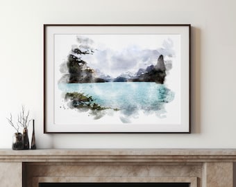 Custom Painting From Photo, Watercolour Landscape Painting, Personalised Portrait From Photo