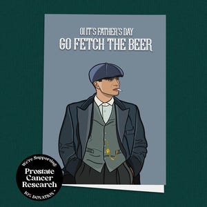 Tarjeta del Día del Padre de Peak Blinders, Thomas Shelby, Tarjeta de cerveza, Tarjeta para papá, Tarjetas para él, Día del Padre