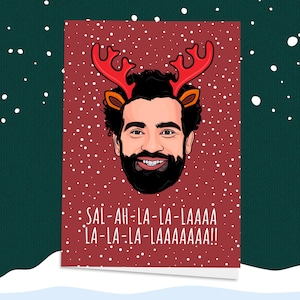 Mo Salah Weihnachtskarte! Fußball-Weihnachtskarte, Fussball-Weihnachtskarte, Fussball-Weihnachtskarte, Fussball-Weihnachtskarte, Fussball-Fan