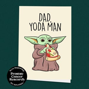 Yoda-Mann! Starwars Vatertagskarte, Baby Yoda, Karte für Papa, Karte für Ihn, Star Wars, Vatertag, Lustig