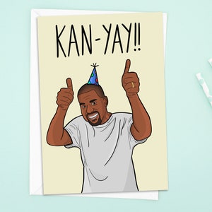 Kanye West Birthday Card, Kanye, Bday Card, Kanye West, Greeting Card, Music Fan, Hip Hop, Handmade image 6