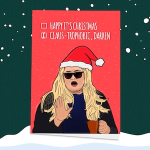 Gemma Collins Weihnachtskarte! Claustrophobic Darren, The GC, The Only Way is Essex, TOWIE, Karten für Sie