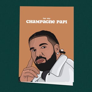 Para meu cartão Champagne Papi, cartão engraçado do Dia dos Namorados para o marido, cartão romântico inspirado em Drake
