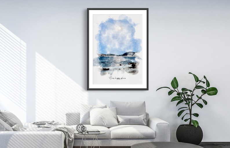 Watercolour Painting From Photo, Custom Watercolour Landscape Art, Personalised Landscape Painting image 5