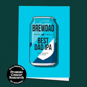 Brewdad IPA Vaderdag, IPA Dad, Brewdog, bierkaart, kaart voor vader, kaart voor hem, uniek, Vaderdag, biervader