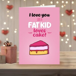 Funny Valentines Day card, gift for couples, personalised Valentine card, gift for him, gift for her