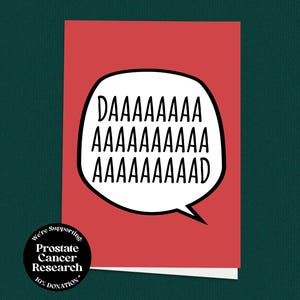 Yelling DAD Vatertagskarte, Karte vom Kind, Karte für Papa, lustiger Vatertag, Karten für Ihn, Grußkarte, Karte von Kindern