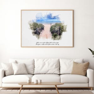 Watercolour Painting From Photo, Custom Watercolour Landscape Art, Personalised Landscape Painting image 6
