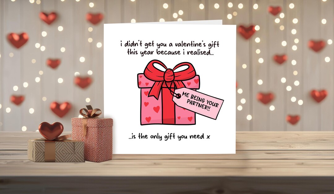 Funny Valentine’s Day Card for Partner, Gift for Him or Her ...