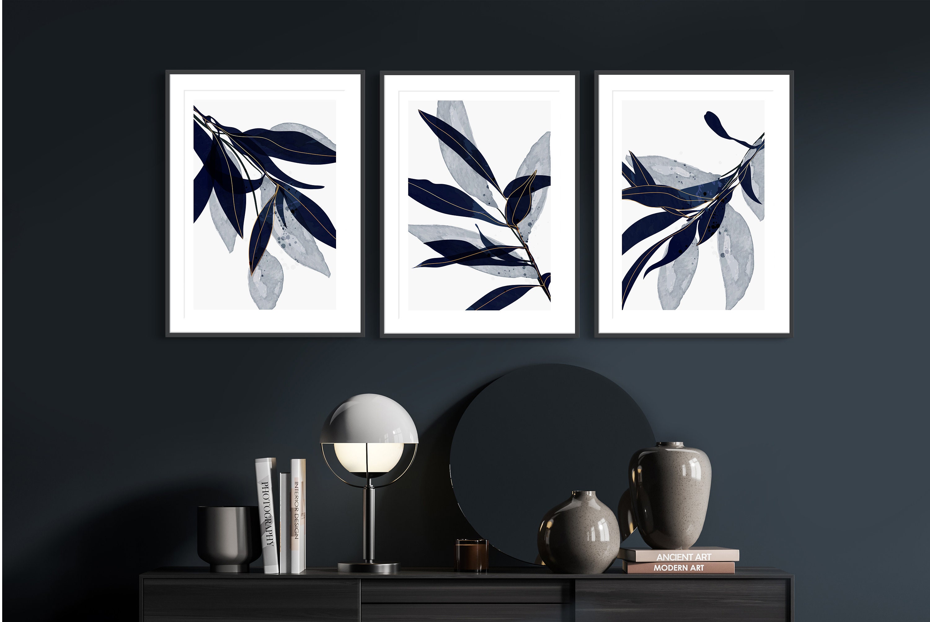 送料込み！GERARD'T HART 現代アート「青い風景」(^^) Amazon.com: Canvas Wall Art Decor Pictures Wall Decor Prints