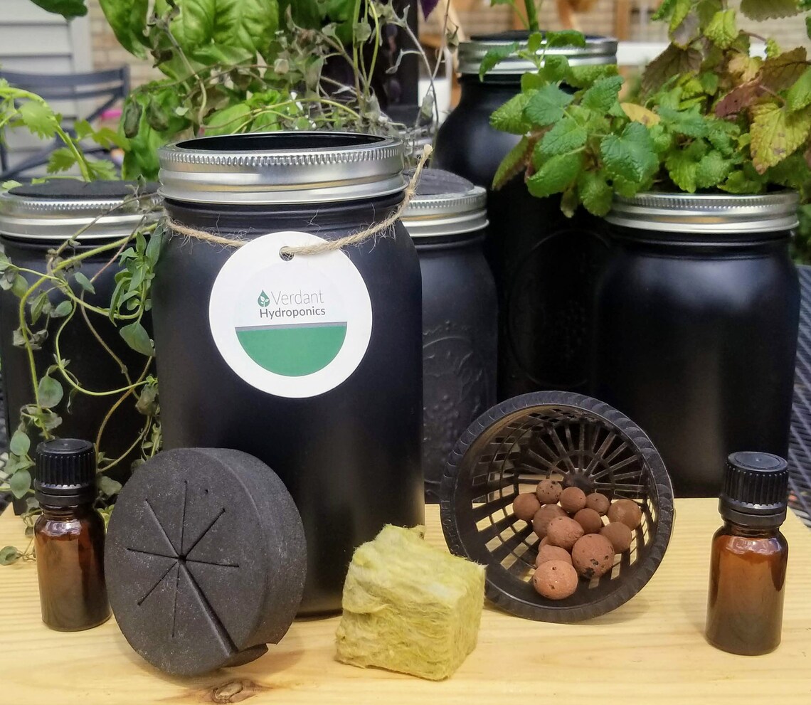 Hydroponic Herb Growing Kit Etsy