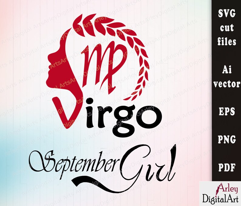 Download Virgo SVG September birthday for silhouette cut files | Etsy