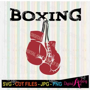 Guantes de boxeo SVG, archivos de corte de silueta, archivo digital box sport, archivos de gimnasio PNG, archivos de descarga instantánea de fitness y entrenamiento