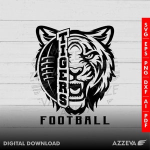 Tiger-Football-Design png, eps, ai, dxf, png, pdf, jpg and svg files for cricut,svg for shirts,sublimation png,mom svg