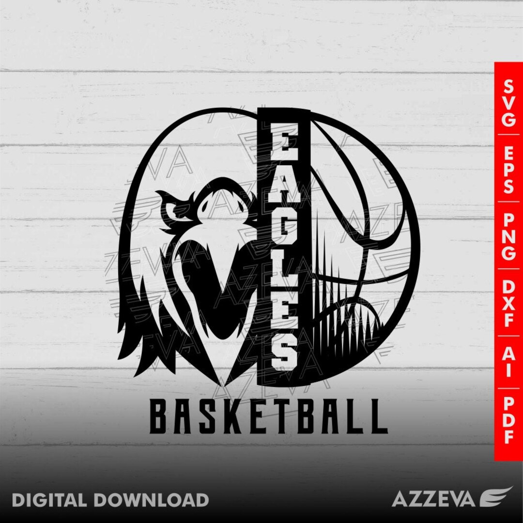 Eagles Basketball Design Png Eps Ai Dxf Png Pdf Jpg and Etsy