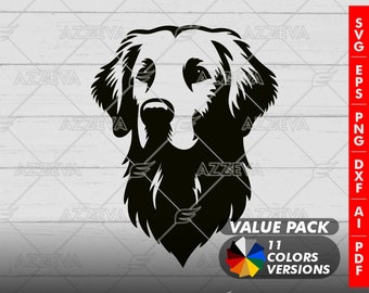 Golden Retriever SVG – 11 Colors, Cricut & Sublimation (Digital Download)