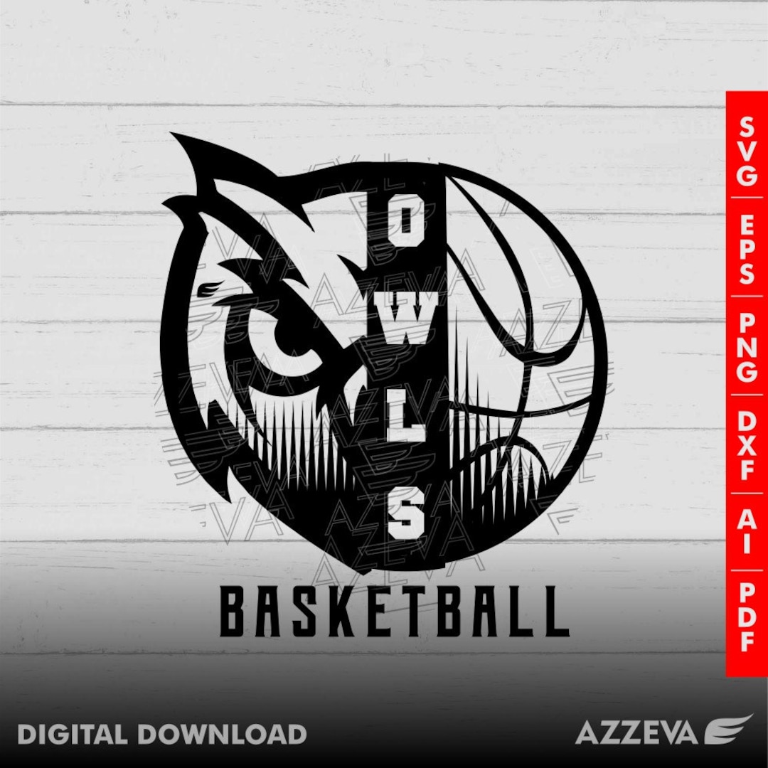 Owls Basketball Design Png, Eps, Ai, Dxf, Png, Pdf, Jpg and Svg Files