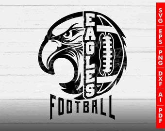 Eagles Football SVG Design: Cricut Files for Shirts and Crafts