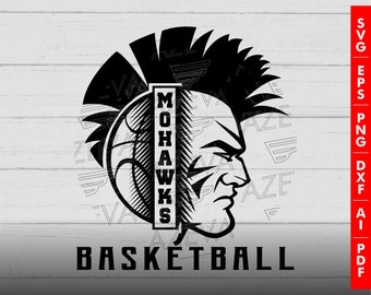 Mohawks Basketball Design png, eps, ai, dxf, png, pdf, jpg and svg files for cricut,svg for shirts,sublimation png,mom svg