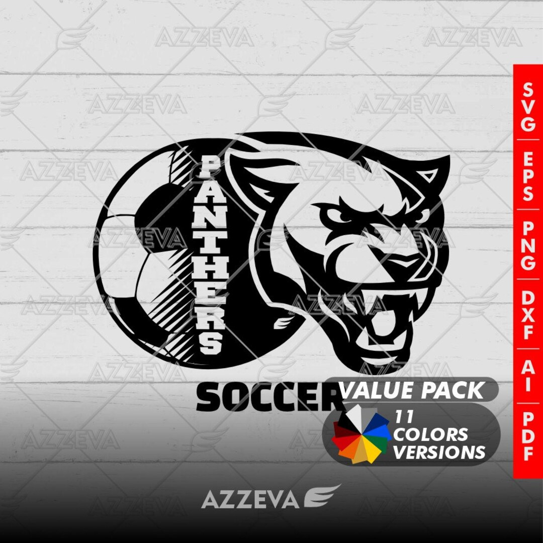 Panthers Logo Generic Designsvg, Ai, Png, Eps, Dxf and Pdf Files Sport ...