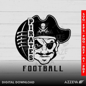 Piraten-Fußball-Design png, eps, ai, dxf, png, pdf, jpg und svg Dateien für Cricut, SVG für Shirts, Sublimations png, Mom svg
