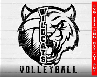 Wildcats Volleyball Design png, eps, ai, dxf, png, pdf, jpg and svg files for cricut,svg for shirts,sublimation png,mom svg