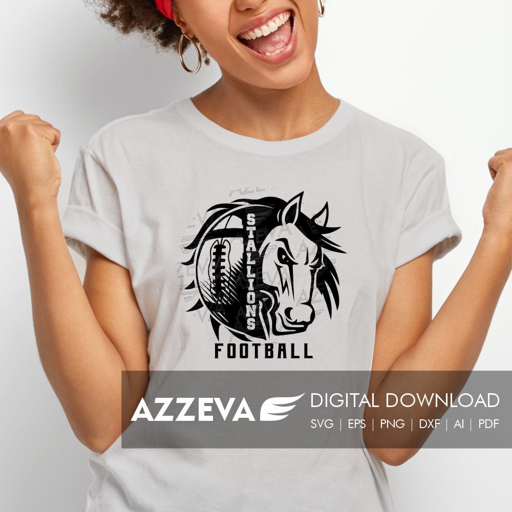 Stallions Football Design Png, Eps, Ai, Dxf, Png, Pdf, Jpg and Svg Files  for Cricut,svg for Shirts,sublimation Png,mom Svg - Etsy, image size:1000x1000