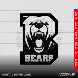 Bear-in-B-Letter-Design png, eps, ai, dxf, png, pdf, jpg e arquivos svg para cricut,svg para camisas,sublimação png,mom svg
