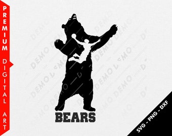 Bears BasketBall 'Team Spirit' SVG, EPS, PNG and dxf files - 10308